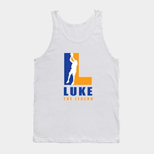 Luke Custom Player Basketball Your Name The Legend Tank Top